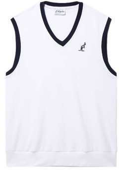 Мужская теннисная жилетка Australian Elastic Fleece Gauzed Gilet - bianco
