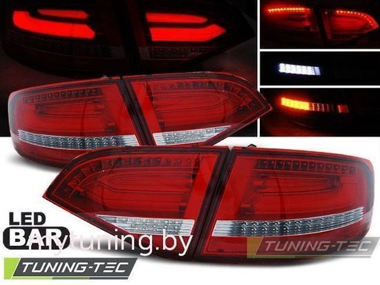 Задние фонари red white led для Audi A4 B8 avant