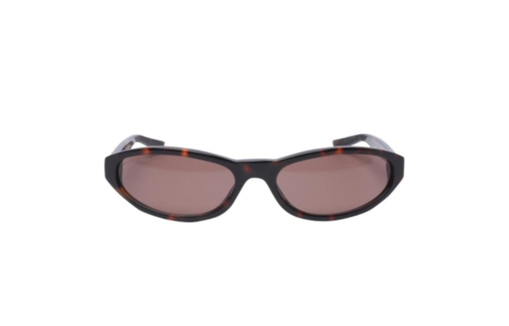 Balenciaga Acetate Irregular Shape Sunglasses Men"s Brown