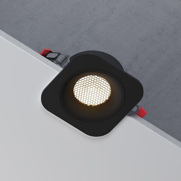 Светильник встраиваемый светодиодный LED 10W 3000К IP44 15276/LED чёрный Tetro Elektrostandard