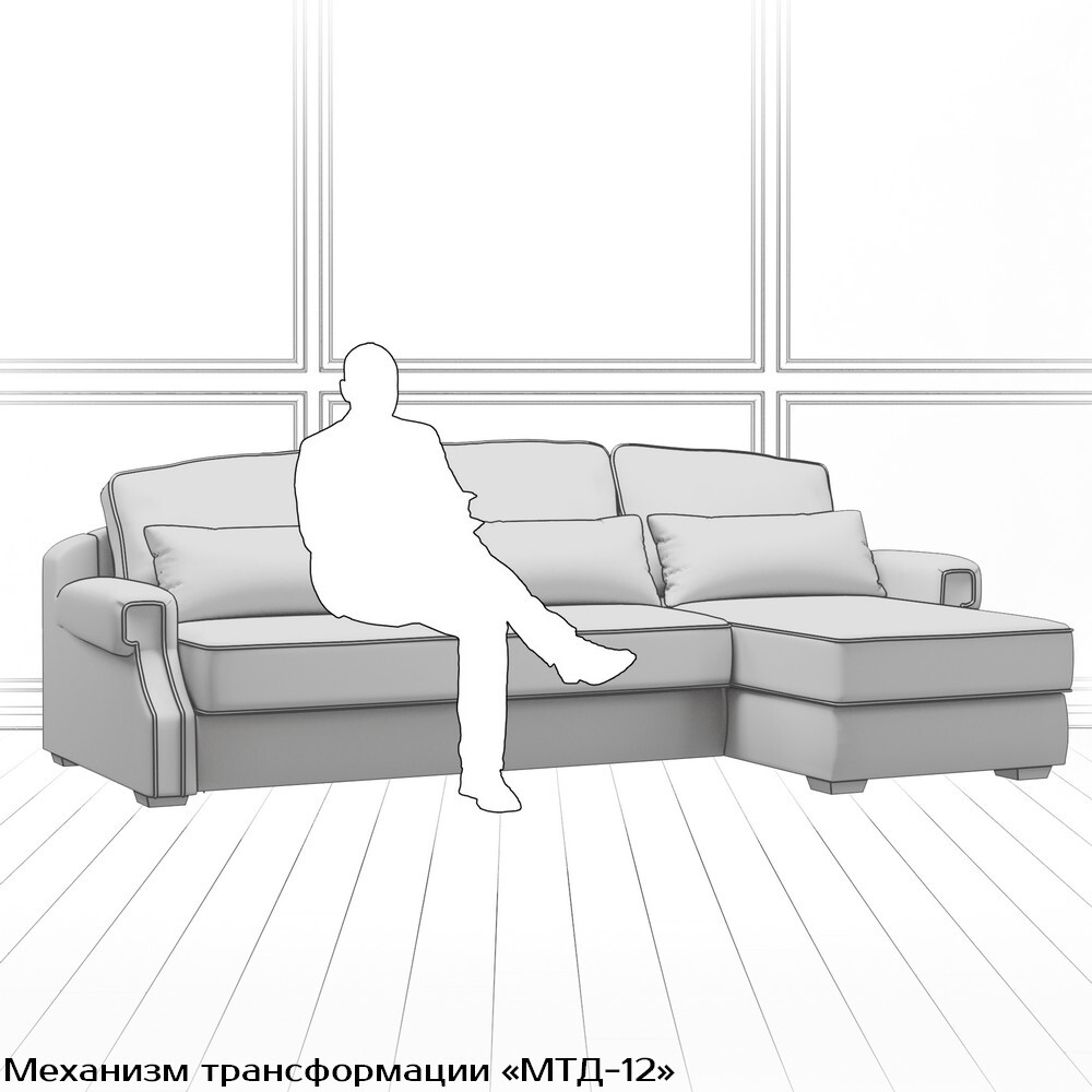 Диван Квадра (с механизмом) DQo
