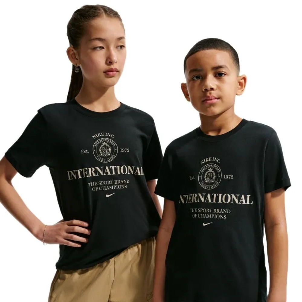 Футболка для девочки Nike Kids Sportwear Club Rules - black