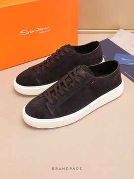 Кеды тёмно-коричневые от Santoni BP5-055860