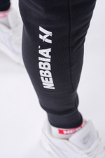 Брюки SLIM SWEATPANTS WITH ZIP POCKETS "RE-GAIN" 320 Черные