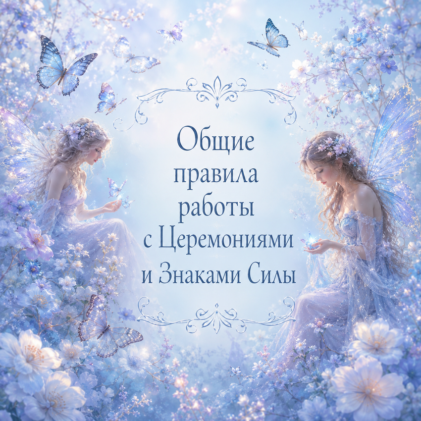 Общие правила работы с Церемониями и Знаками Силы