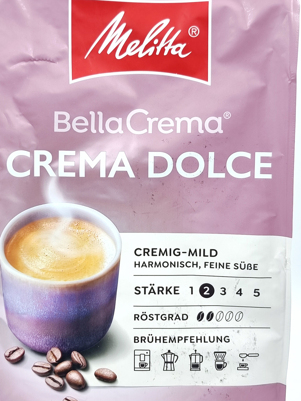 Кофе зерновой MELITTA Bella Crema "Crema Dolce", 1 кг (срок 02.06.2027 )