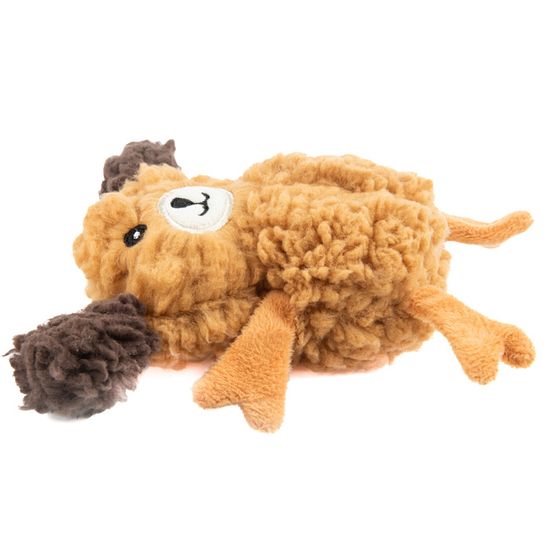 AROMADOG Rescue Игрушка для собак Собачка кругляш, с пищалкой, 14 см рыжая