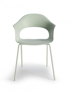 Кресло пластиковое Scab Design Lady B, зеленый шалфей