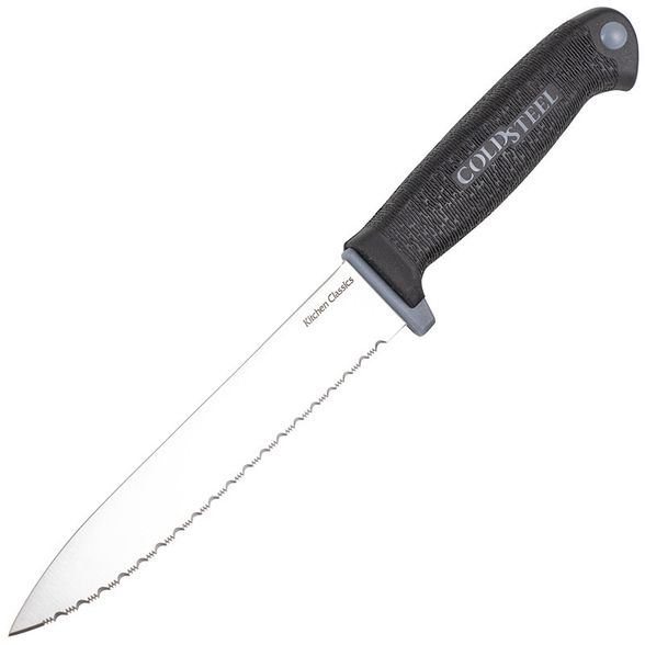 Цена наКухонный нож Cold Steel Utility Knife, сталь 1.4116, рукоять кратон, черный