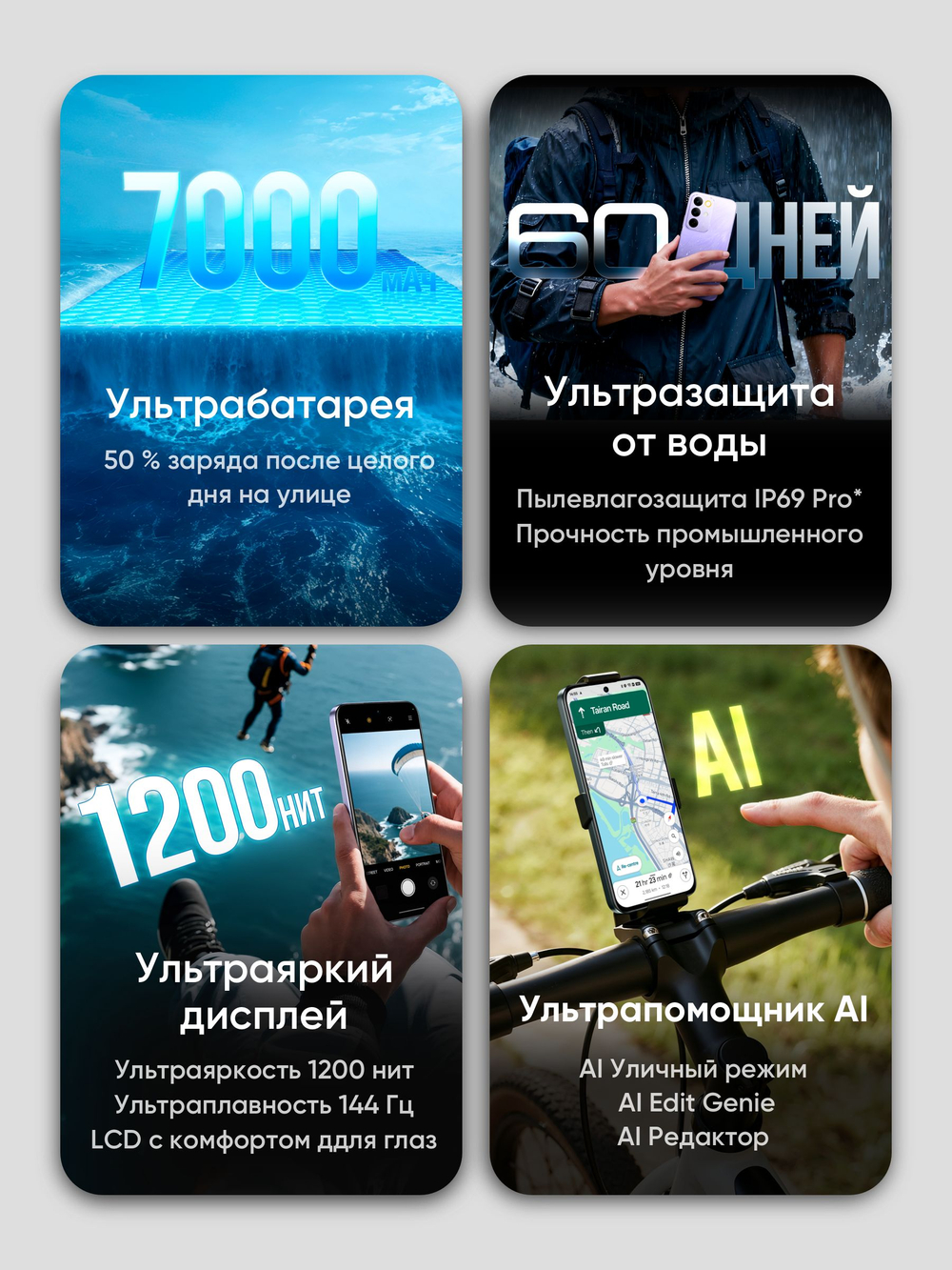 realme Смартфон C85 Ростест (EAC) 8/256 ГБ, Nano-SIM, темно-серый