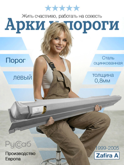 Порог левый Opel Zafira A 1999-2005 (Potrykus)