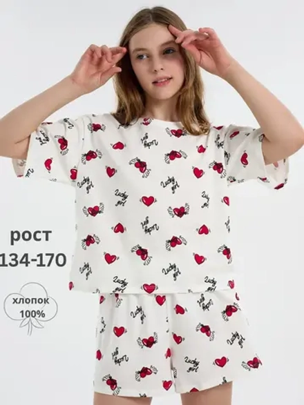 Пижама домашняя с шортами