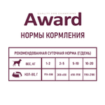 Влажный корм AWARD для взрослых собак паштет из говядины с морковью 12шт по 200г