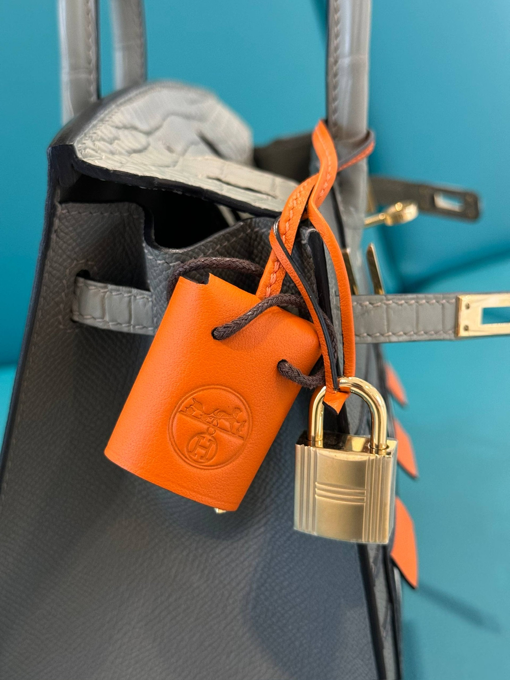 Сумка Hermes из кожи крокодила