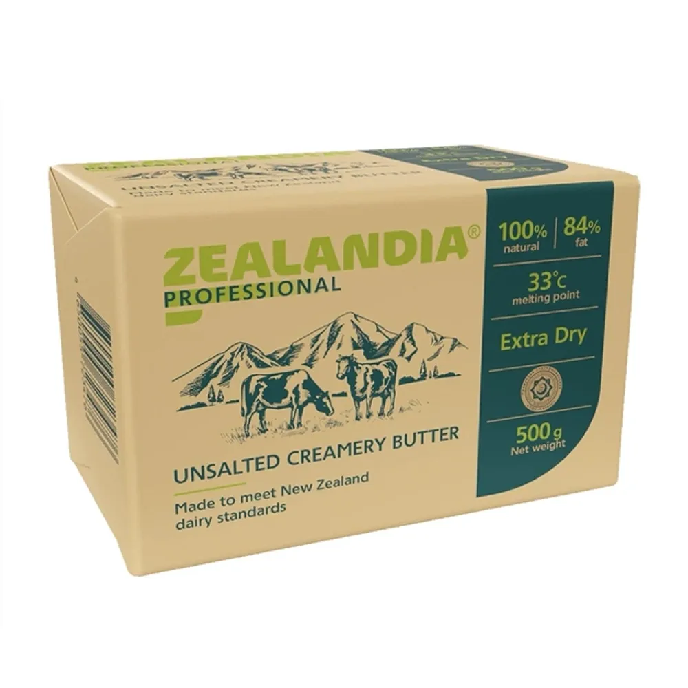Масло Zealandia Professional сладкосливочное 84% 500г
