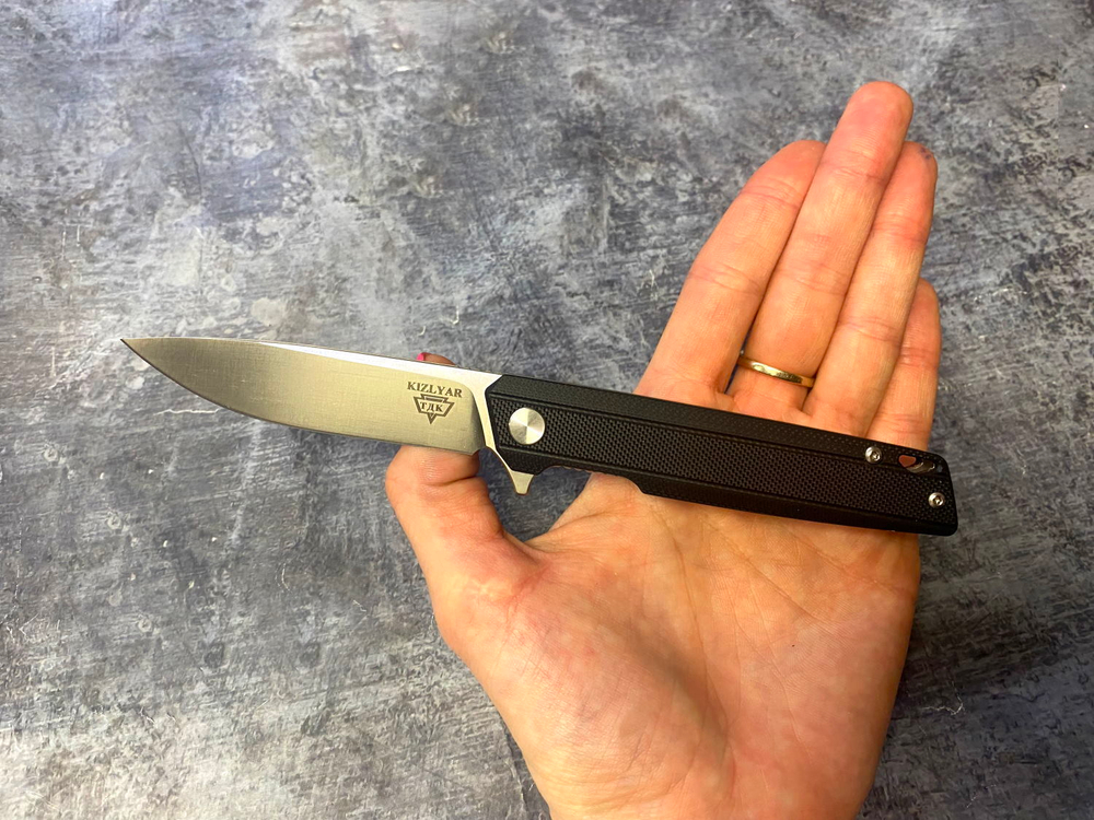Складной нож Чила Black, сталь D2, G-10, ТДК Кизляр