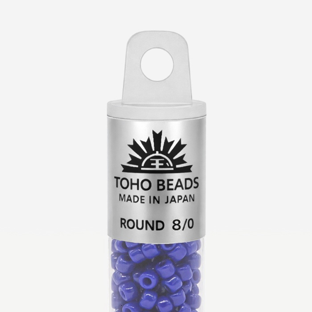 Японский бисер TOHO Round 8/0 (№48), непрозрачный глянцевый