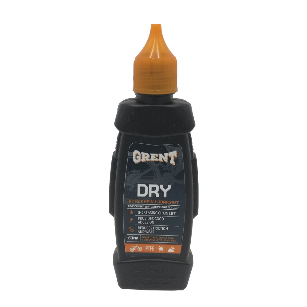 GRENT PTFE Dry Lube Цепная велосмазка для сухой погоды с тефлоном 60 мл,33815