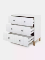 Комод RANT "BAMBOO" 84см 3 ящ. (арт.112) Cloud White Коллекция White