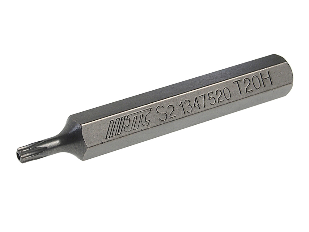 Бита TORX Т20Hх75мм 10мм удлиненная S2 JTC