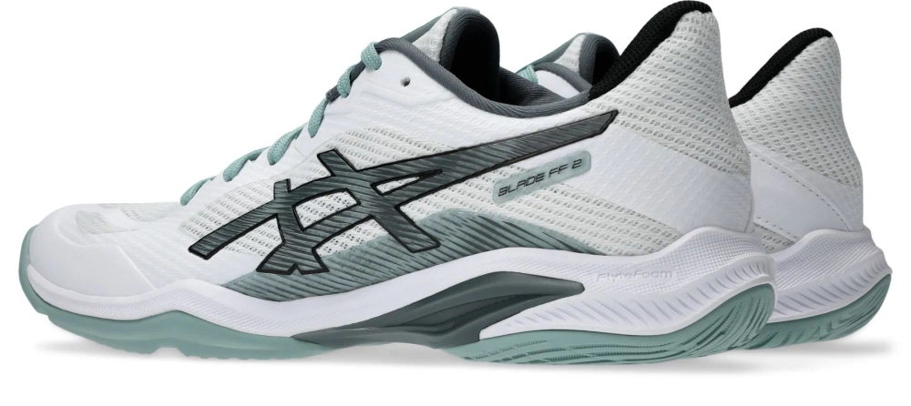Мужские кроссовки для сквоша/бадминтона Asics Blade FF 2 - white/ocean haze