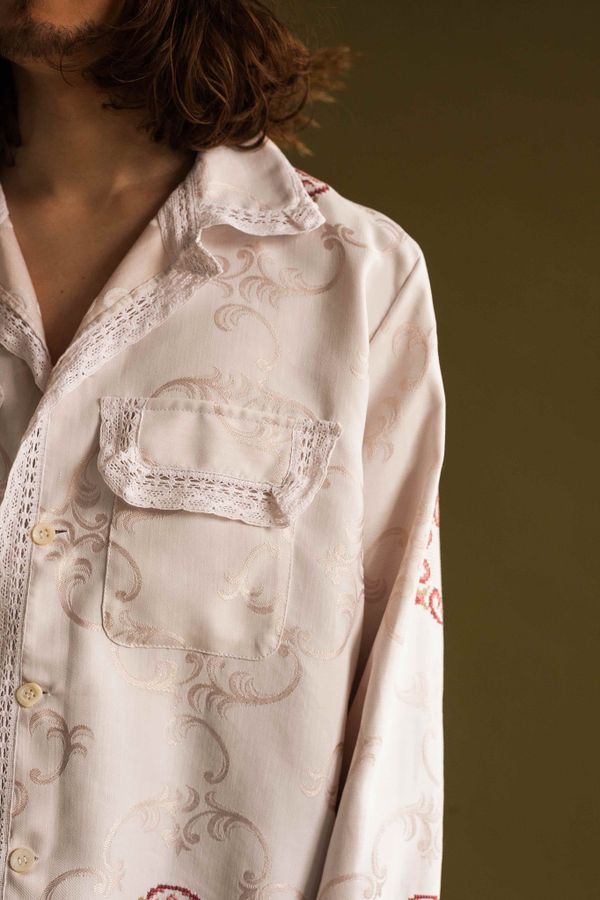 Рубашка Embroidered Ornamental Pattern Shirt - фото 3