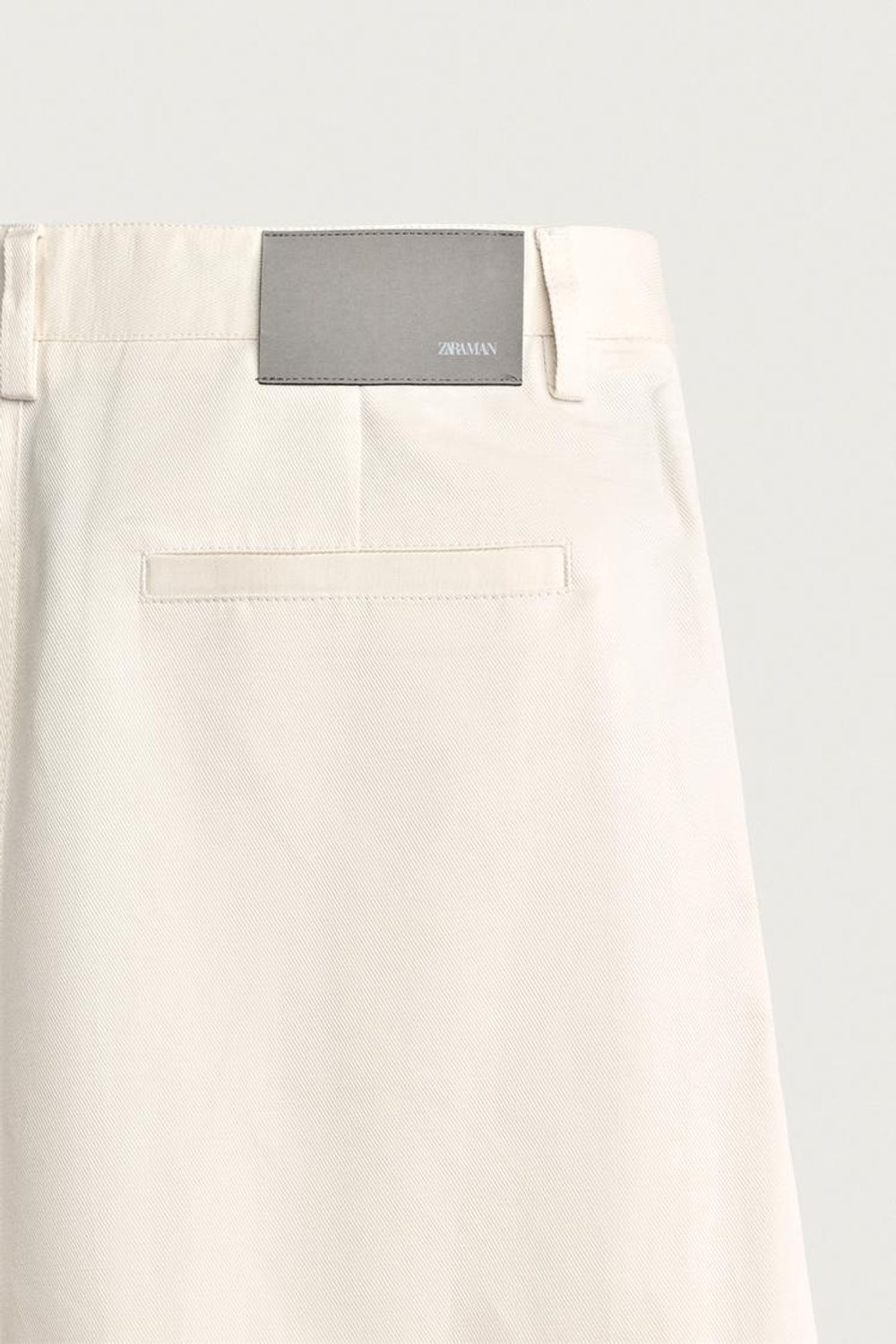 ZARA БРЮКИ RELAXED FIT СО СКЛАДКАМИ, ЭКРЮ