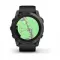 Garmin epix Pro (Gen 2) Sapphire Edition 51 мм, титановый угольно-серый, DLC, черный силиконовый ремешок