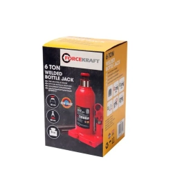 Домкрат бутылочный 12т с клапаном (h min 200мм,h max 380мм) FORCEKRAFT FK-T91204D