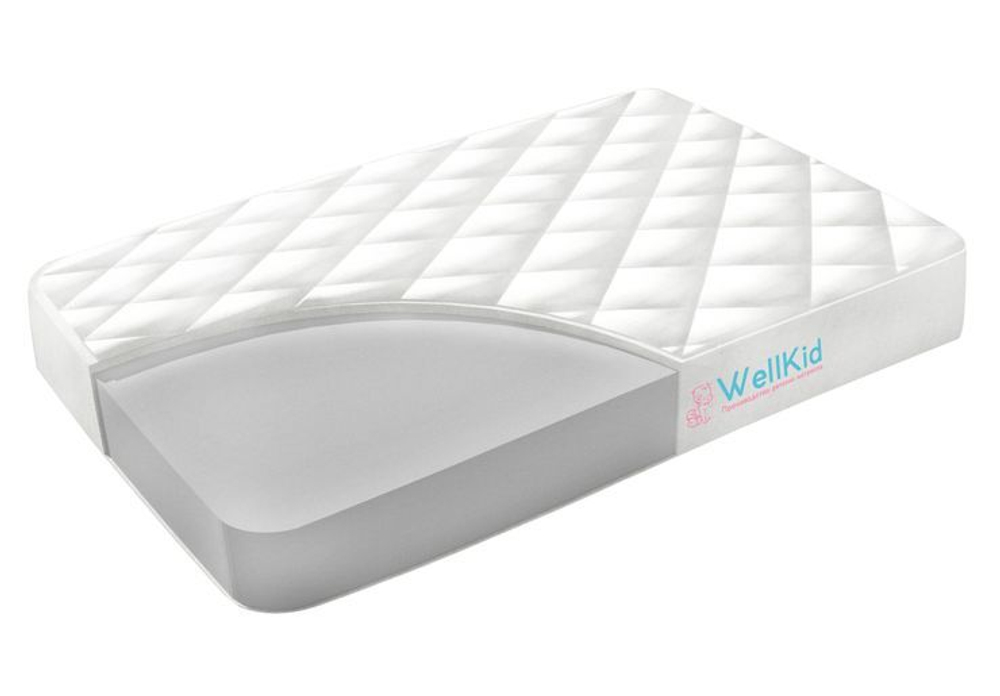 Матрас WellKid Совёнок бязь 120*60 (холкон)