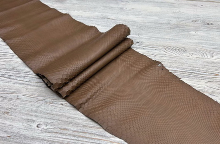 Кожа питона цв. Бежевый / Praga Cashmere, толщ. 1,0-1,2 мм
