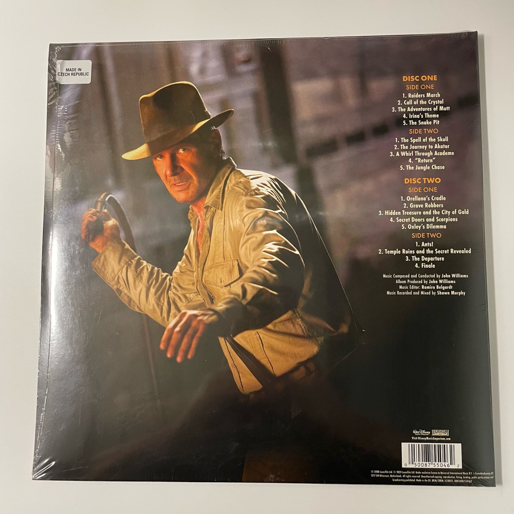 Виниловая пластинка LP John Williams, Индиана Джонс, Indiana Jones And The Kingdom Of The Crystal Skull (Европейский Союз)