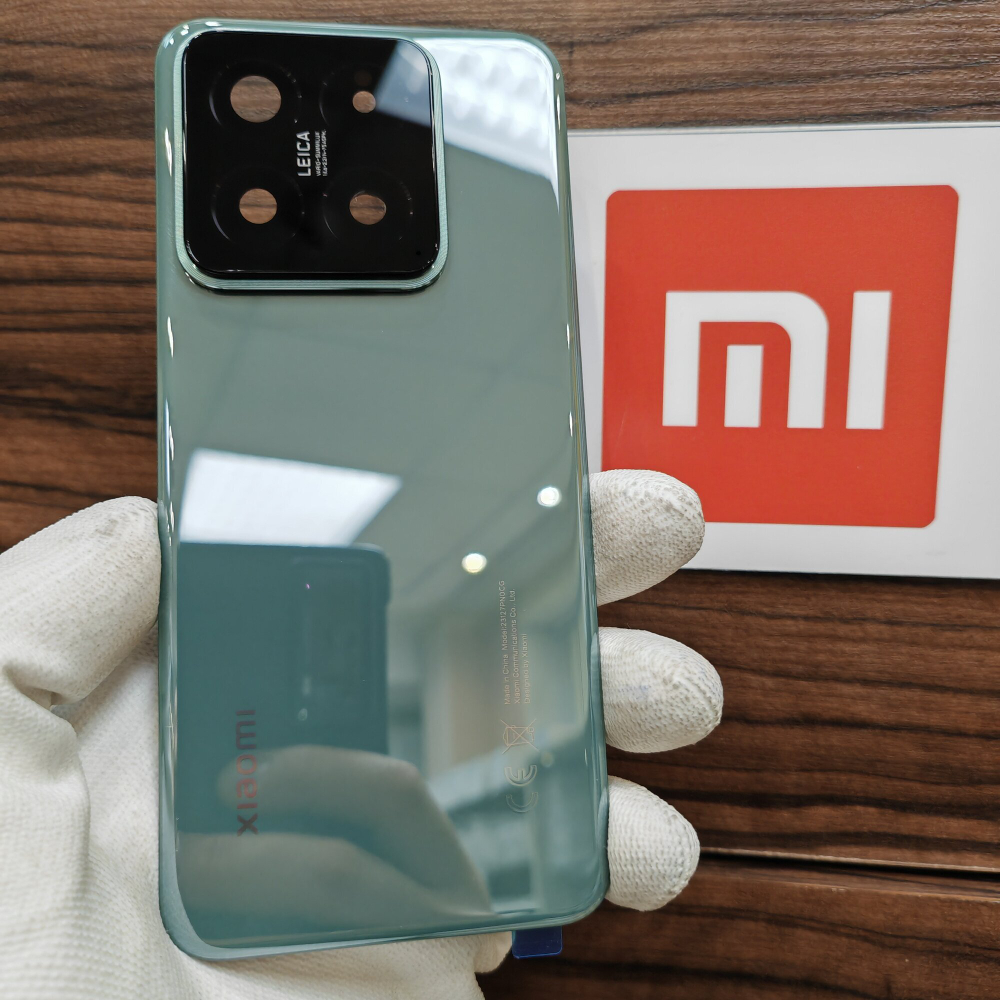 Крышка для Xiaomi 14 - оригинальная задняя стеклянная панель (Зелёного цвета)