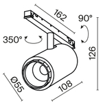 Трековый светильник Technical TR244-12W4K-B