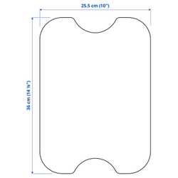 IKEA NORRÅVA  (ИКЕА НОРРОВА)  -  Крышка - бамбук 36x26 см