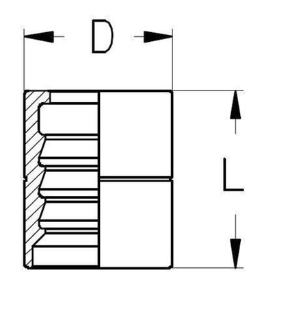 Муфта DN 10 1SN/2SN/2SC (с зачисткой)