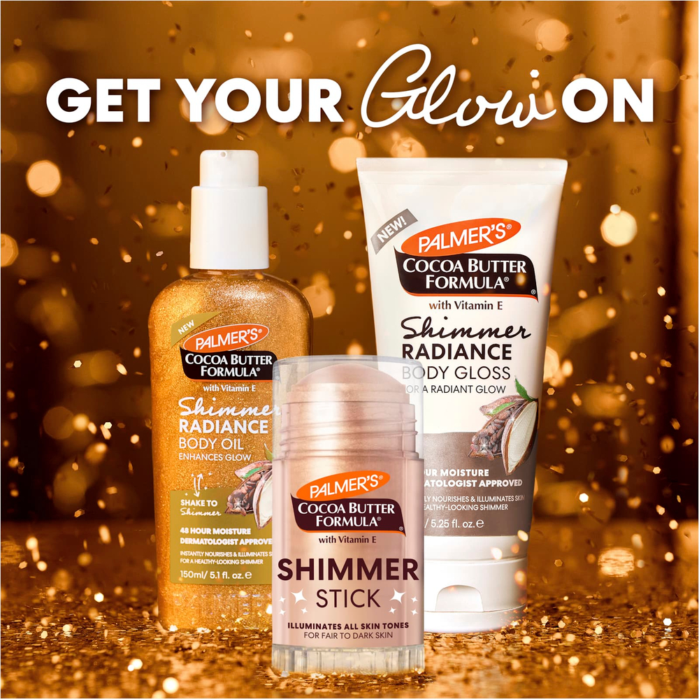 Palmer's, Cocoa Butter Formula® с витамином E, мерцающий стик, для светлой и смуглой кожи, 1 унция