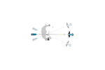 Аккумуляторная коса Makita LXT BL 18В велорукоятка, d-30 см, M10xLH, 2xBL1850B,DC18RC ADT DUR190URT3