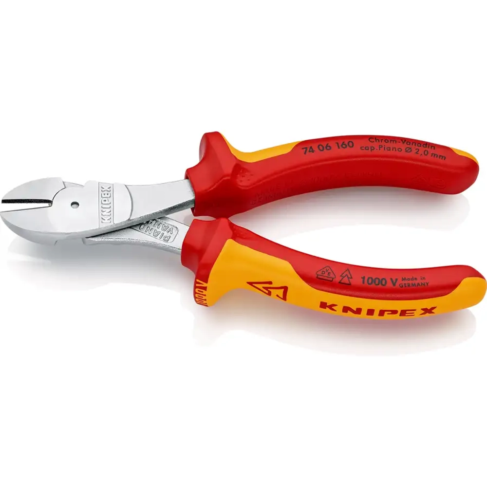 Кусачки боковые особой мощности хромированные 160 мм Knipex 74 06 160 SB