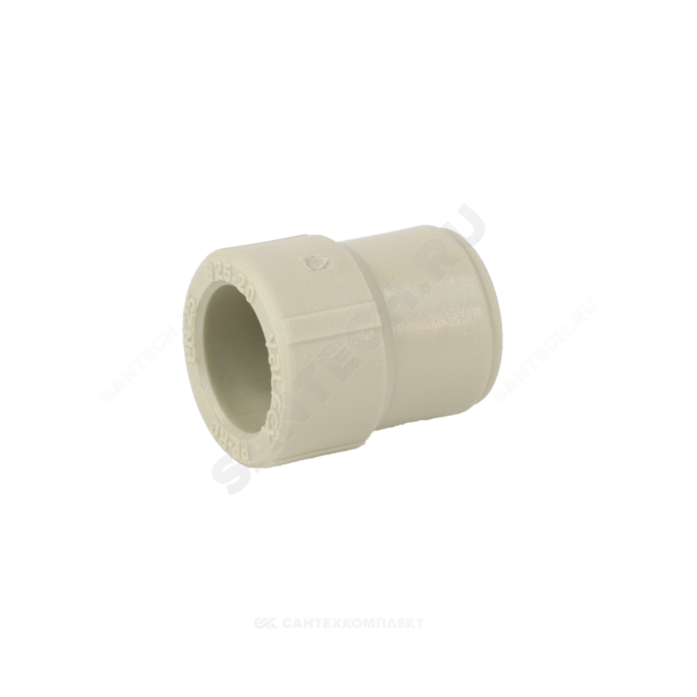 Муфта PP-R переходная серая Дн 63х32 внутр/наруж пайка VALFEX 10006332Г