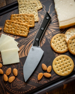 Нож кухонный Microtech 3300-10BK Santoku Knife 4'