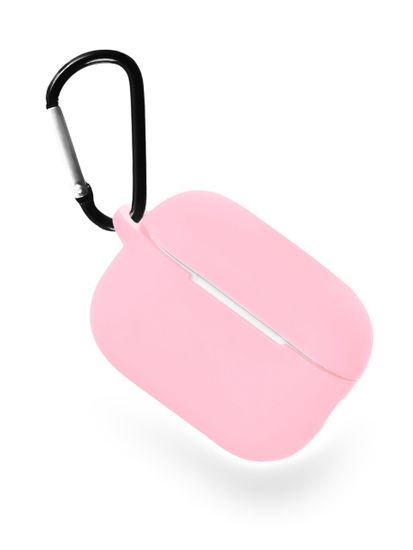 Чехол силиконовый Gurdini Silicone Case с карабином для AirPods Pro 2 Розовый