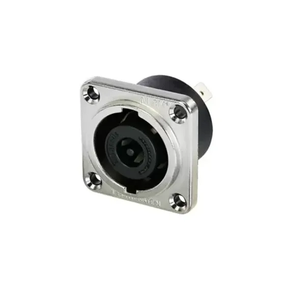 Neutrik NLT8MPXX панельный разъем Speakon male 8-контактный, металлический корпус, контакты под клем