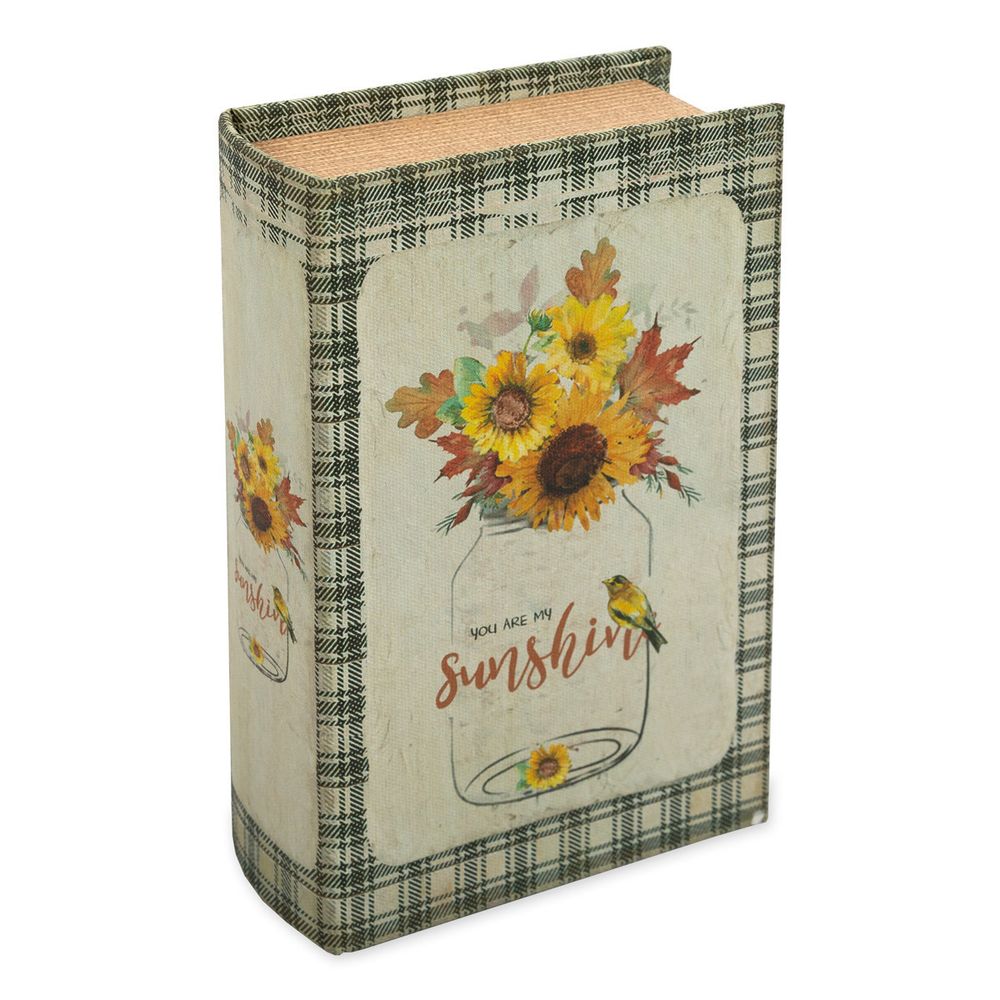 Шкатулка-книга 17х11х5 см, 098 Подсолнухи в банке, Gamma BBK-01
