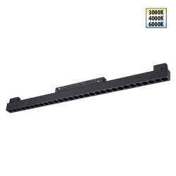 359625 SHINO NT25 158 черный Трековый светильник для низков. шинопровода с переключ. цв. темпер. IP20 LED 3000К\4000К\6000К 30W 48V FLUM