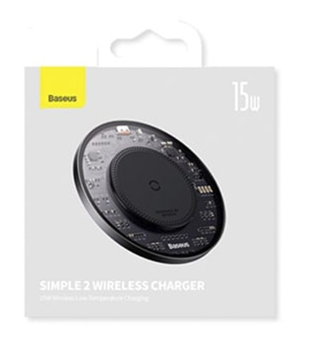 Беспроводное зарядное устройство Baseus Simple 2 Wireless 15W CCJJ050001 черное