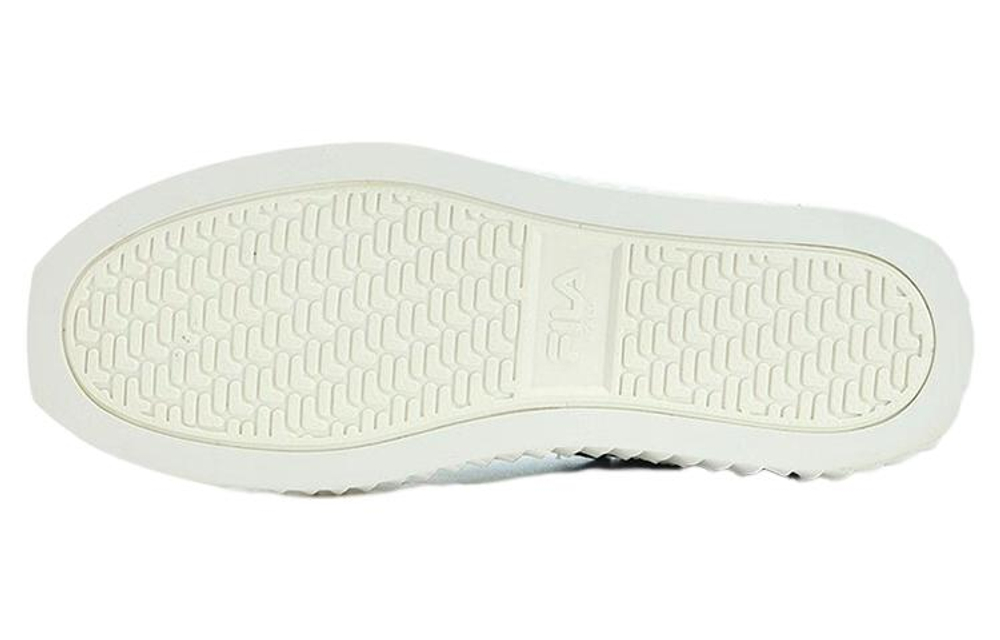 FILA Gear Abrasion Resistant Low top Skateboard Shoes Women"s Black White