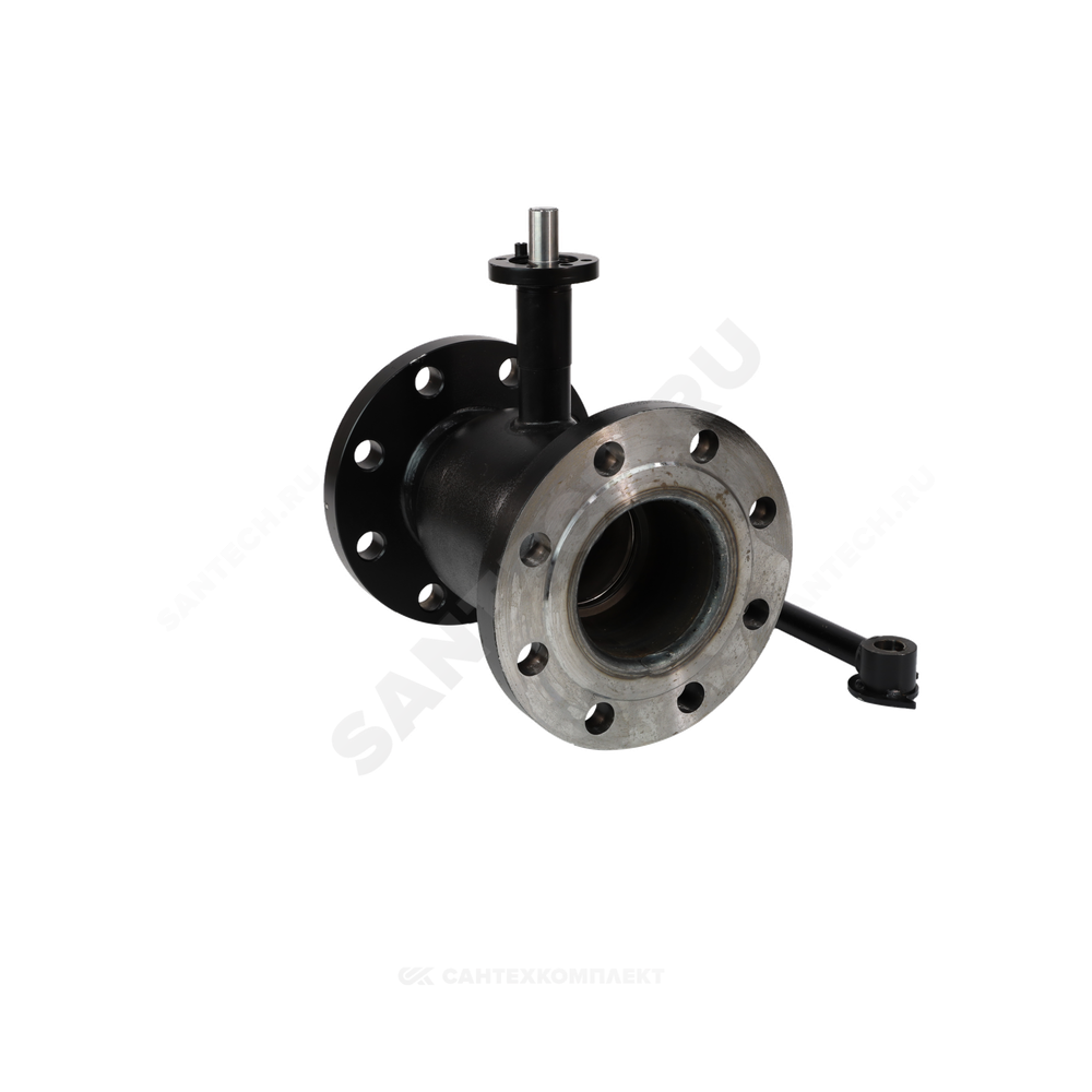 Кран шаровой сталь 09Г2С Ballomax КШТ 61.103 Ду 150 Ру25 фл L=350мм под электропривод с рукояткой ISO F10 BROEN КШТ 61.103.150.А.25