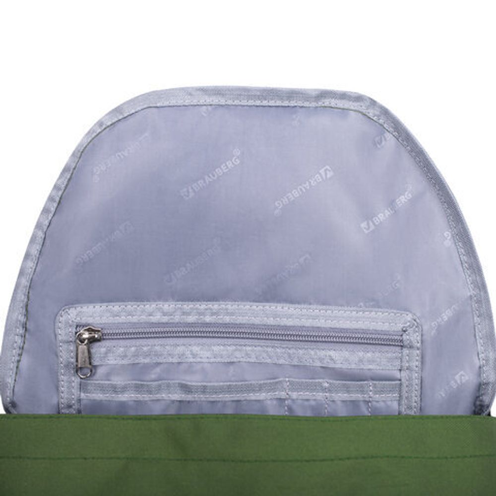 Рюкзак BRAUBERG FASHION CITY универсальный, "Military", хакки, 46х31х15 см, 271670