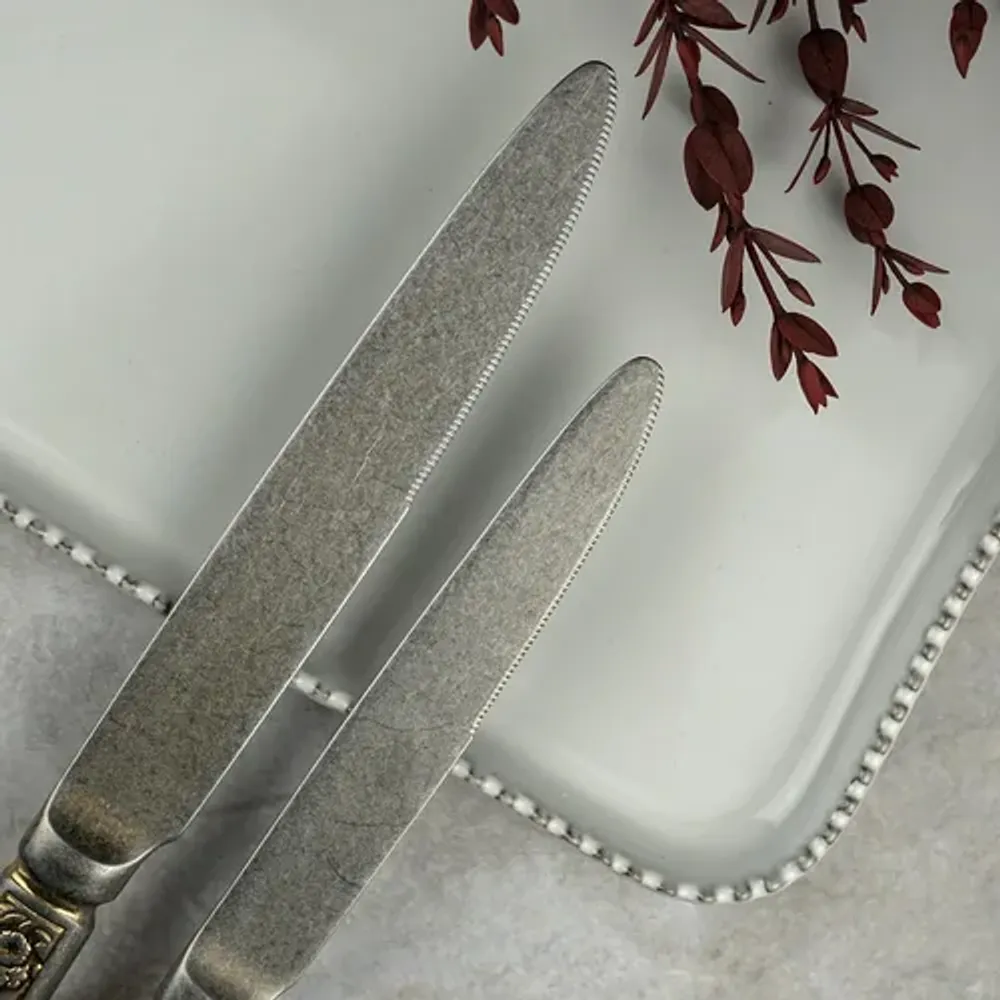 Нож десертный 20,7 см матовый с золотом Lord Vintage Style P.L. Proff Cuisine [12]